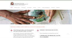Desktop Screenshot of consejogeneralcdl.es